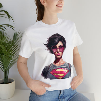 Blonde ambition collection: Anti blonde super girl in pink sunglasses