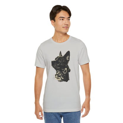 Cat and Dog T-shirt design