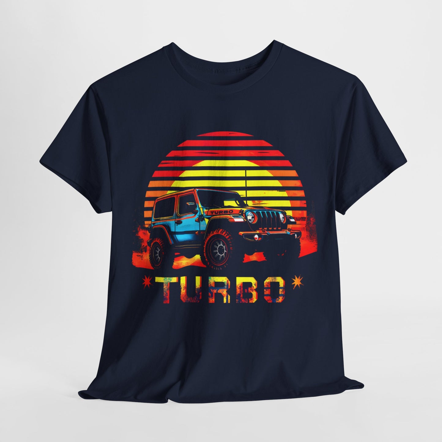 "Old Timer 4x4 Turbo Adventures T-Shirt – Vintage Muscle with Turbo Power"