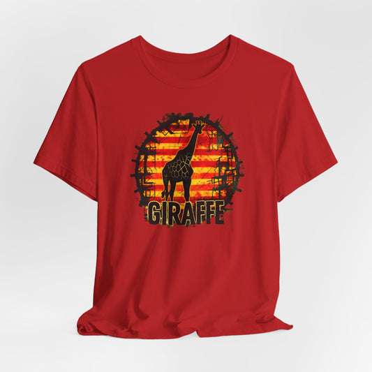 "Giraffe Mechanics Safari Adventure T-Shirt – Premium Wildlife Graphic Tee"