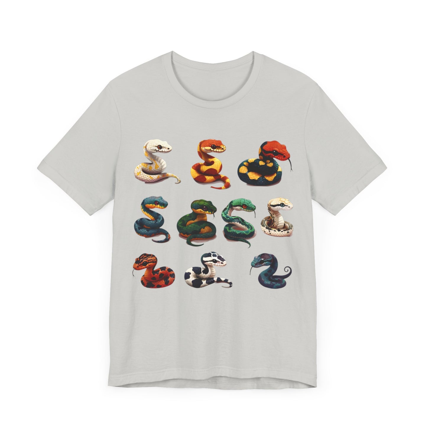 Ten Color Snakes T-shirt Desing