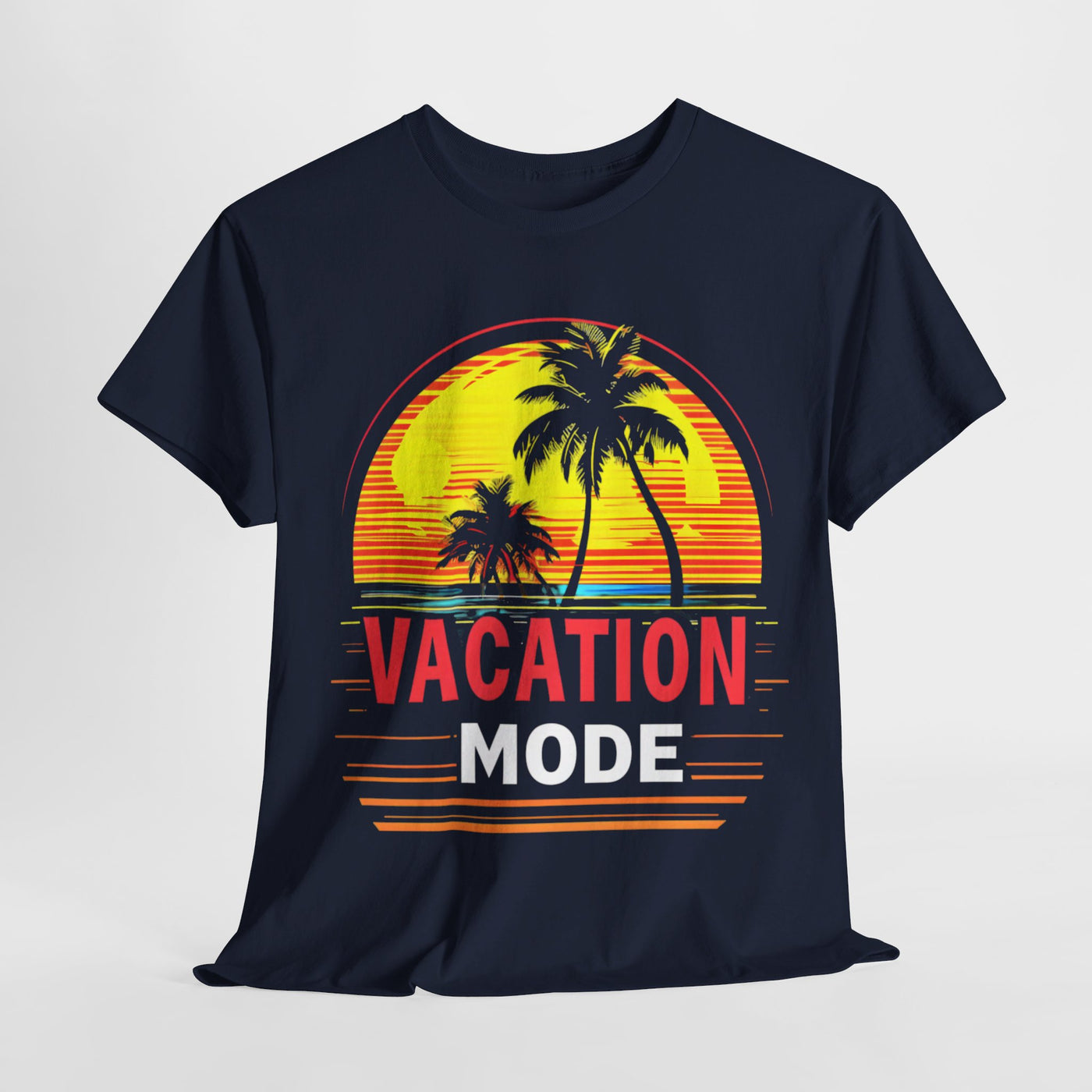 Sunset Palms Vacation Mode T-Shirt Design