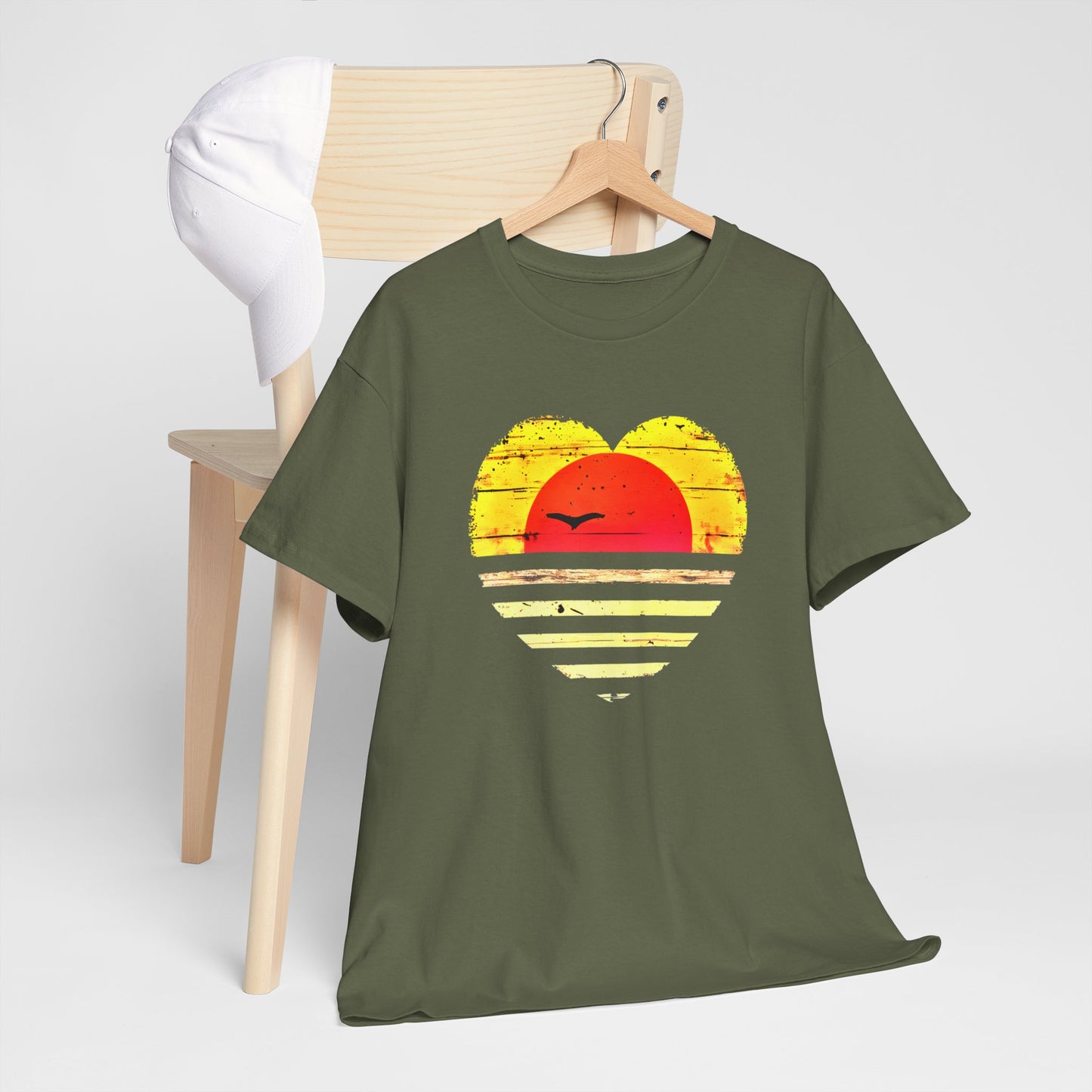 Sunset Heart T-shirt design