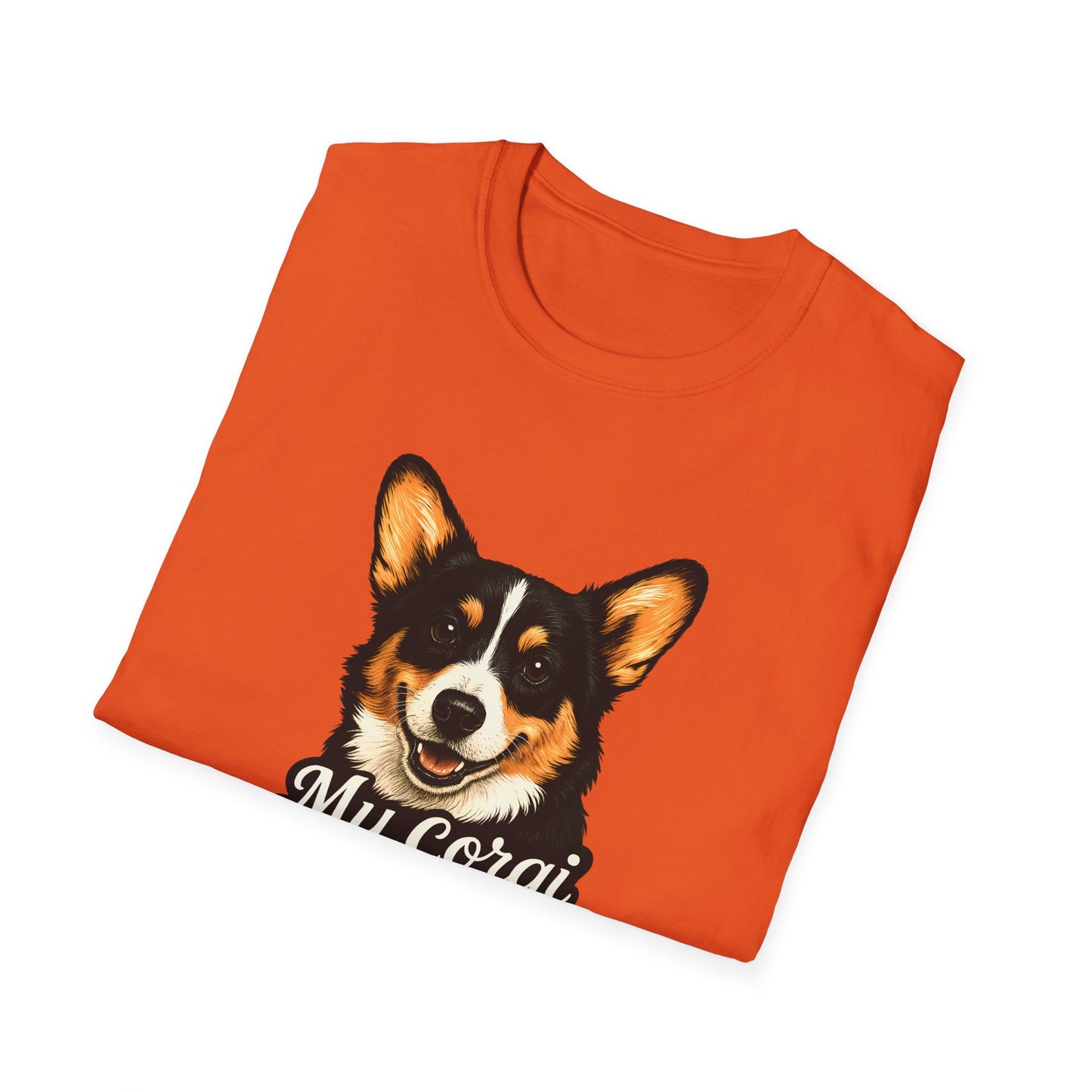Corgi Lover T-Shirt - My Corgi Thinks I'm Great, Cute Dog Tee, Pet Owner Gift, Animal Lover Apparel, Funny Dog Shirt