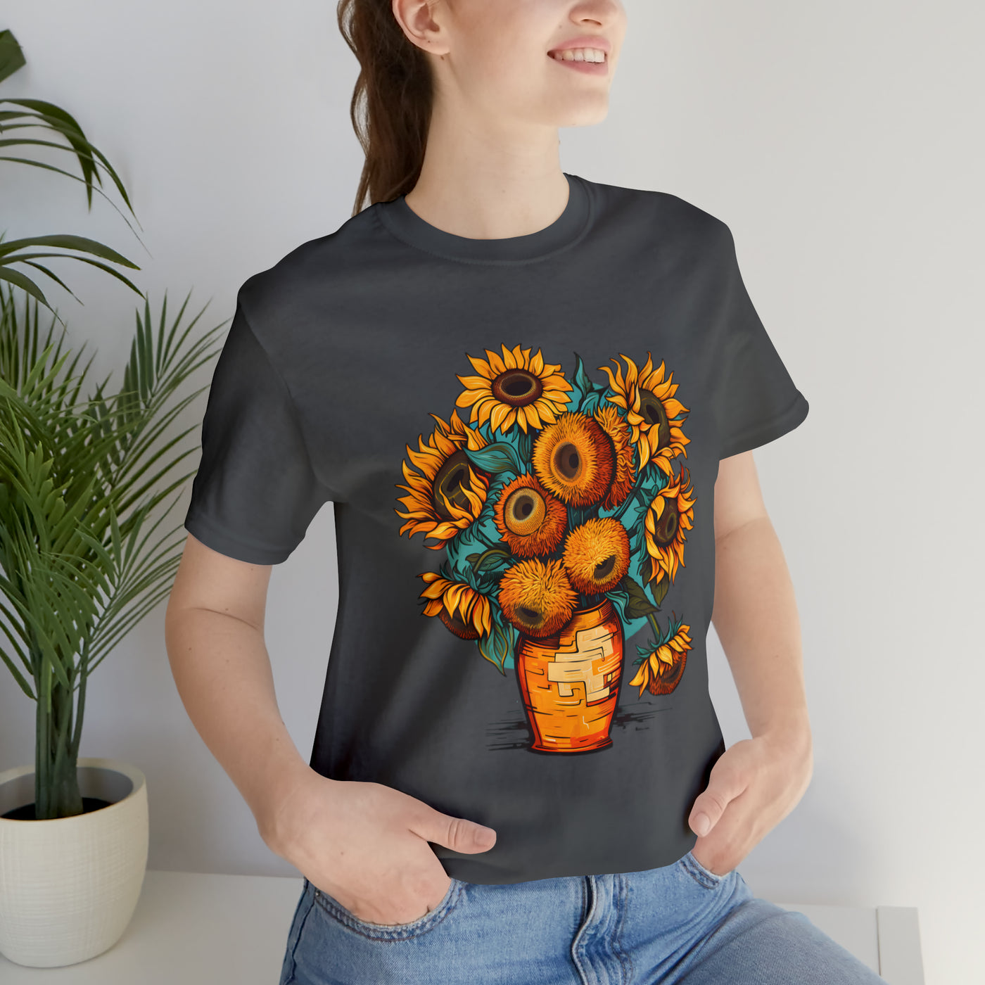 "Van Gogh's Style Sunflowers"