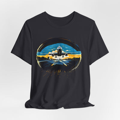 "Jet Liner from Ukraine Takeoff" Aviation Graphic T-shirt