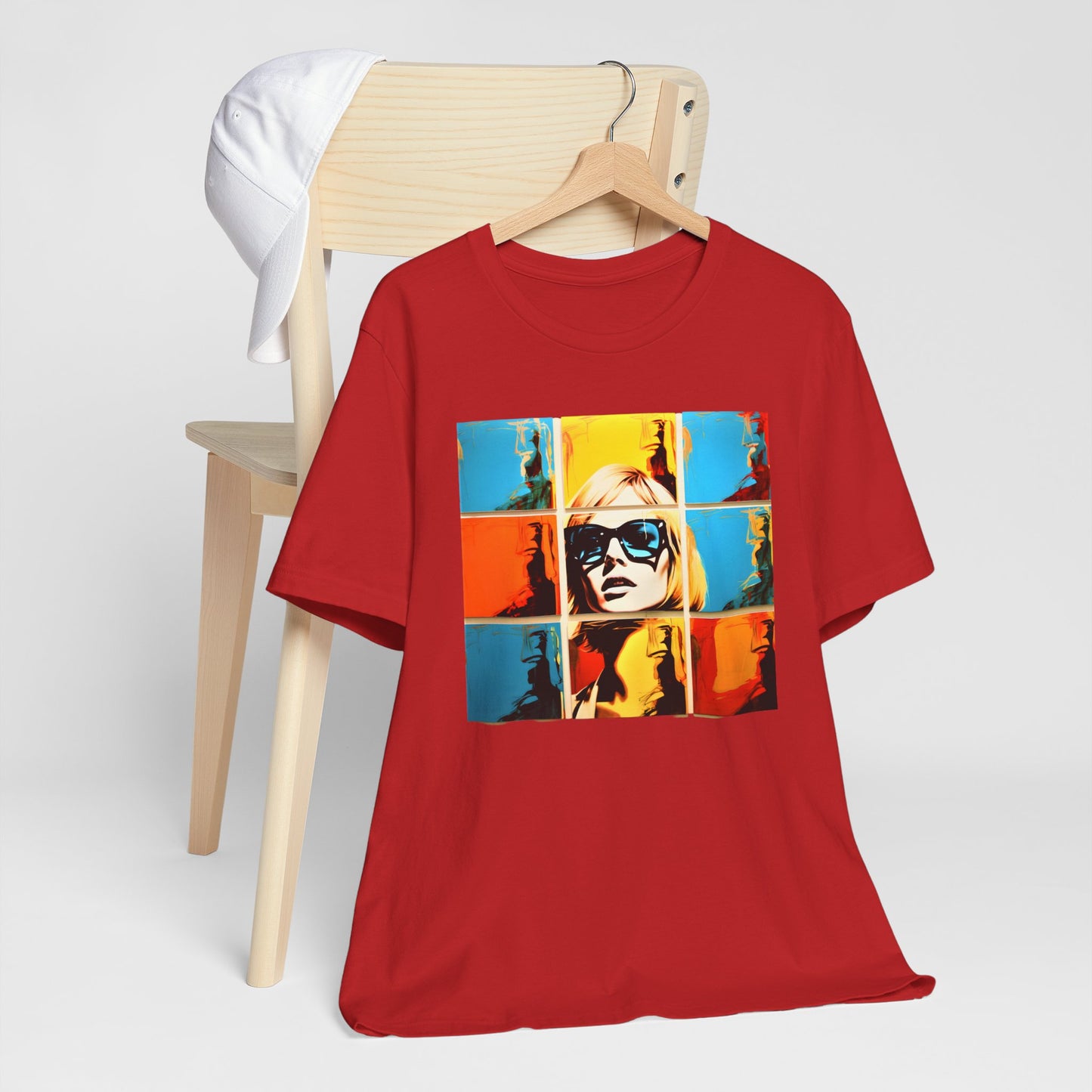 Blonde Girl Warhol Pattern T-shirt design