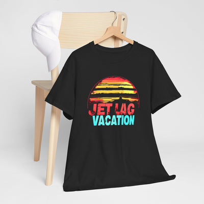 "Jet Lag Vacation T-Shirt - Travel Humor, Fun Vacation Graphic Tee"