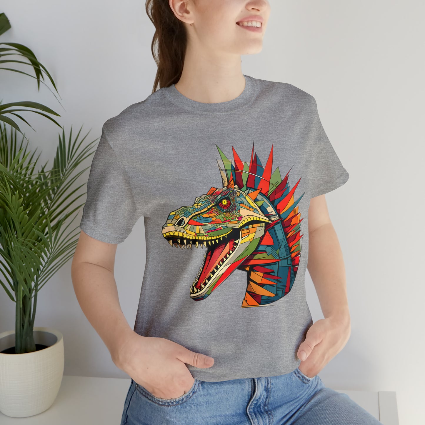 Dinosaurs collection: Colorful t-rex with spikes