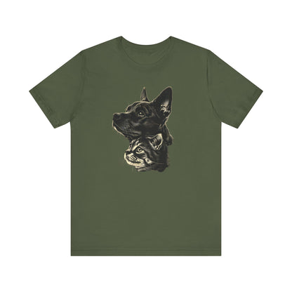 Cat and Dog T-shirt design