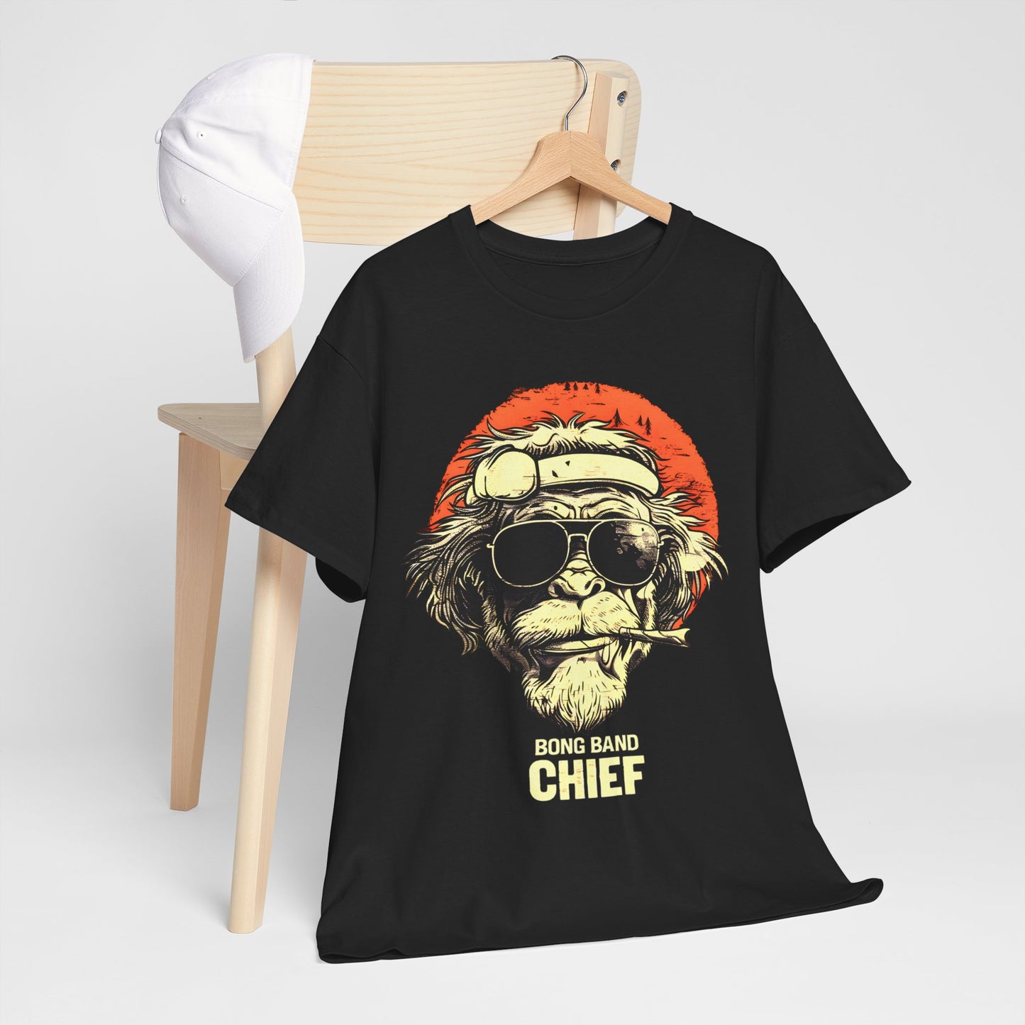 Bong Monkey Chief | 420 Adult T-Shirt | Unisex Cannabis Culture Tee