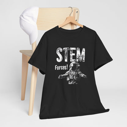 "STEM Forces: Outer Space Exploration T-Shirt | Premium Cotton Tee for Science Enthusiasts"