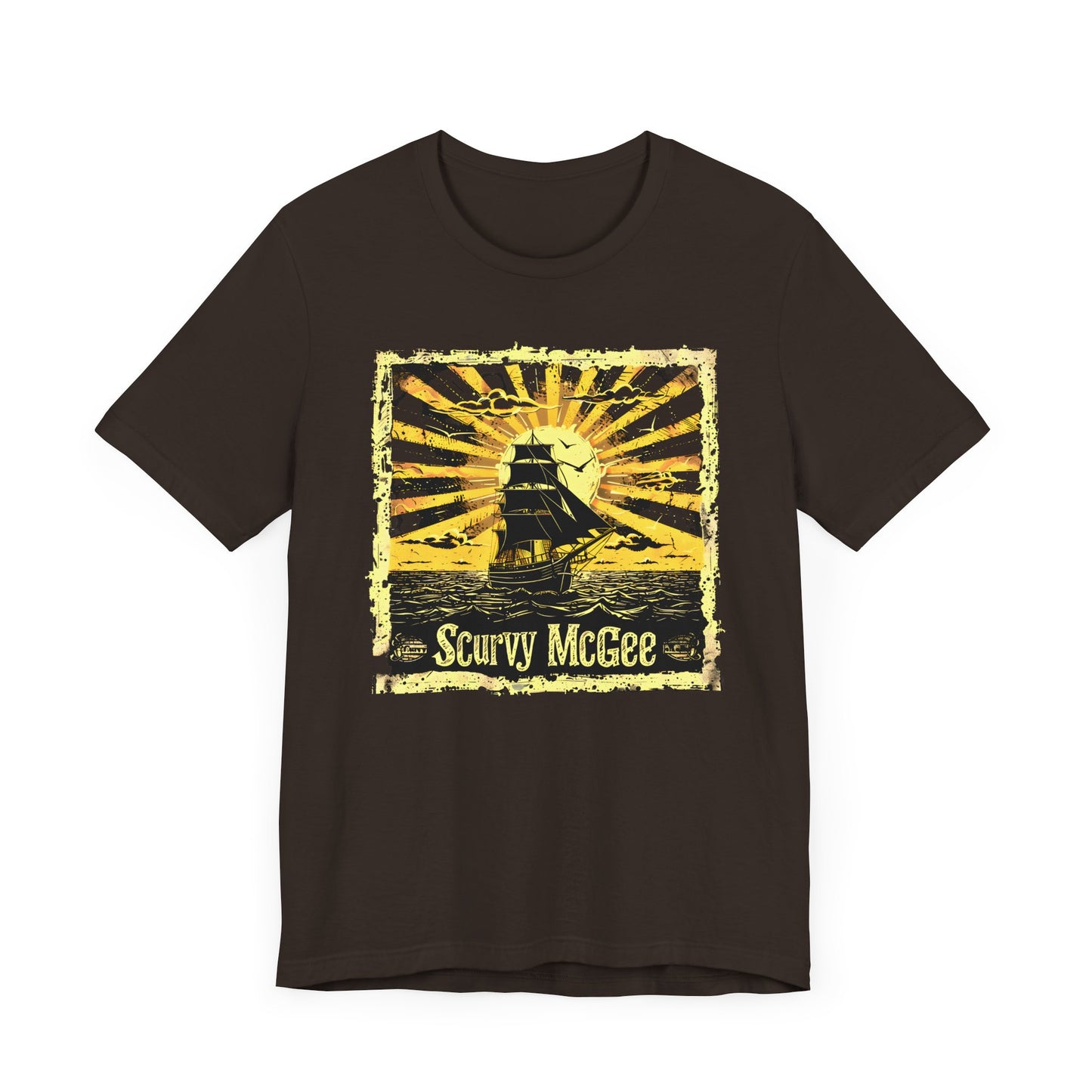Cool Scurvy McGee Old Maritime Sailor and Pirate T-shirt. Best present for boating fanatics