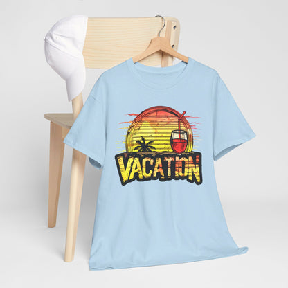 Sunset Vacation Cocktails Pleasures T-Shirt – Sip, Relax, and Unwind