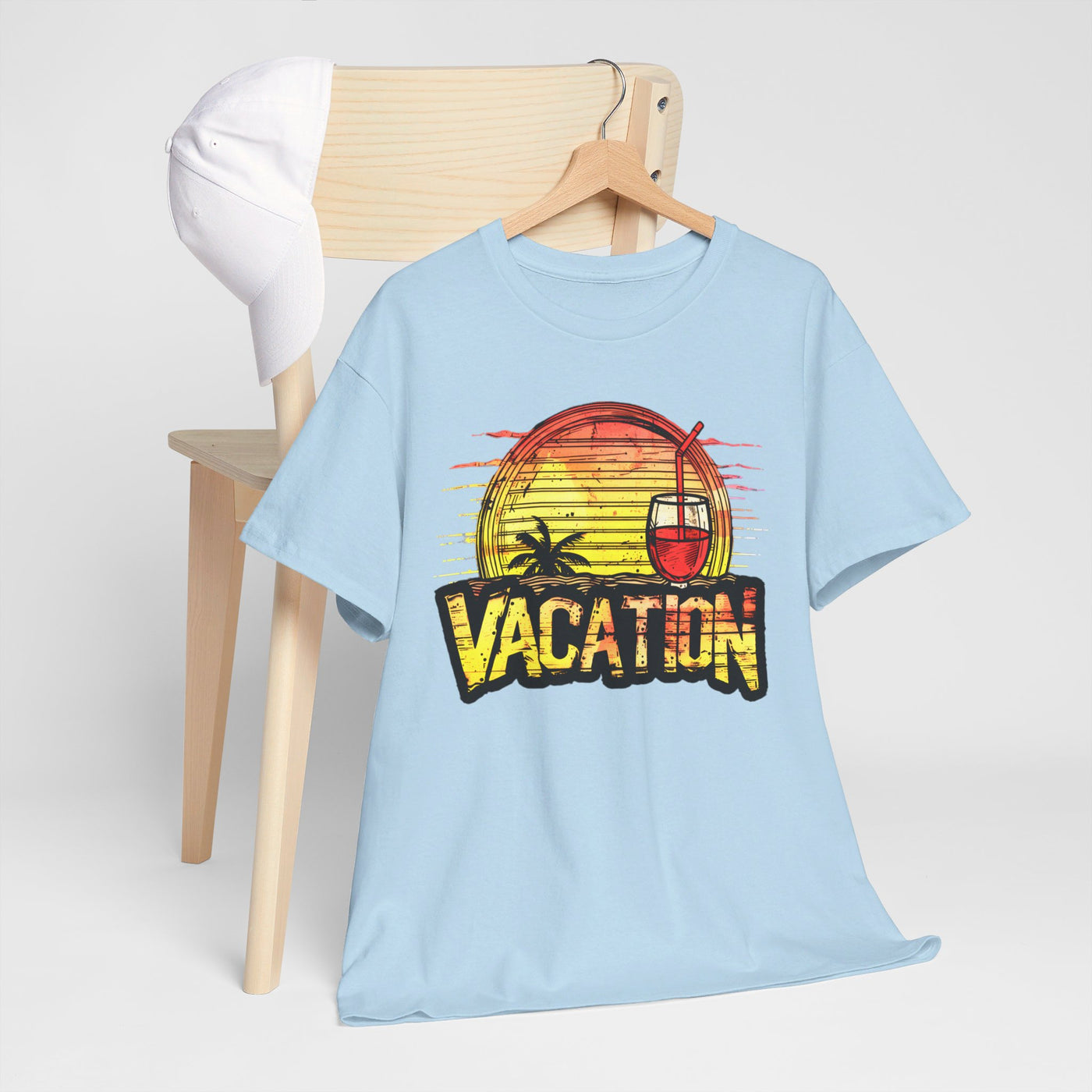 Sunset Vacation Cocktails Pleasures T-Shirt – Sip, Relax, and Unwind