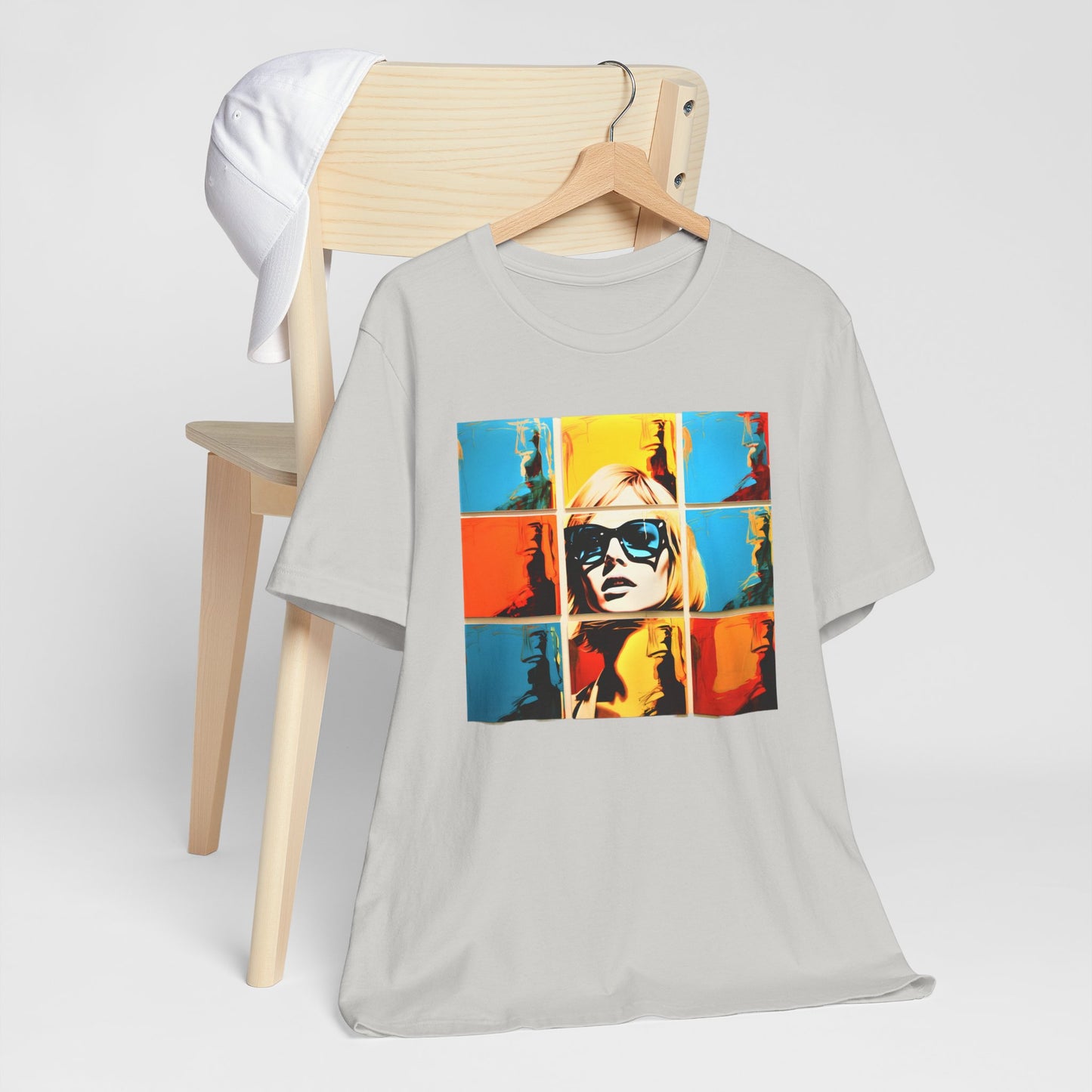 Blonde Girl Warhol Pattern T-shirt design