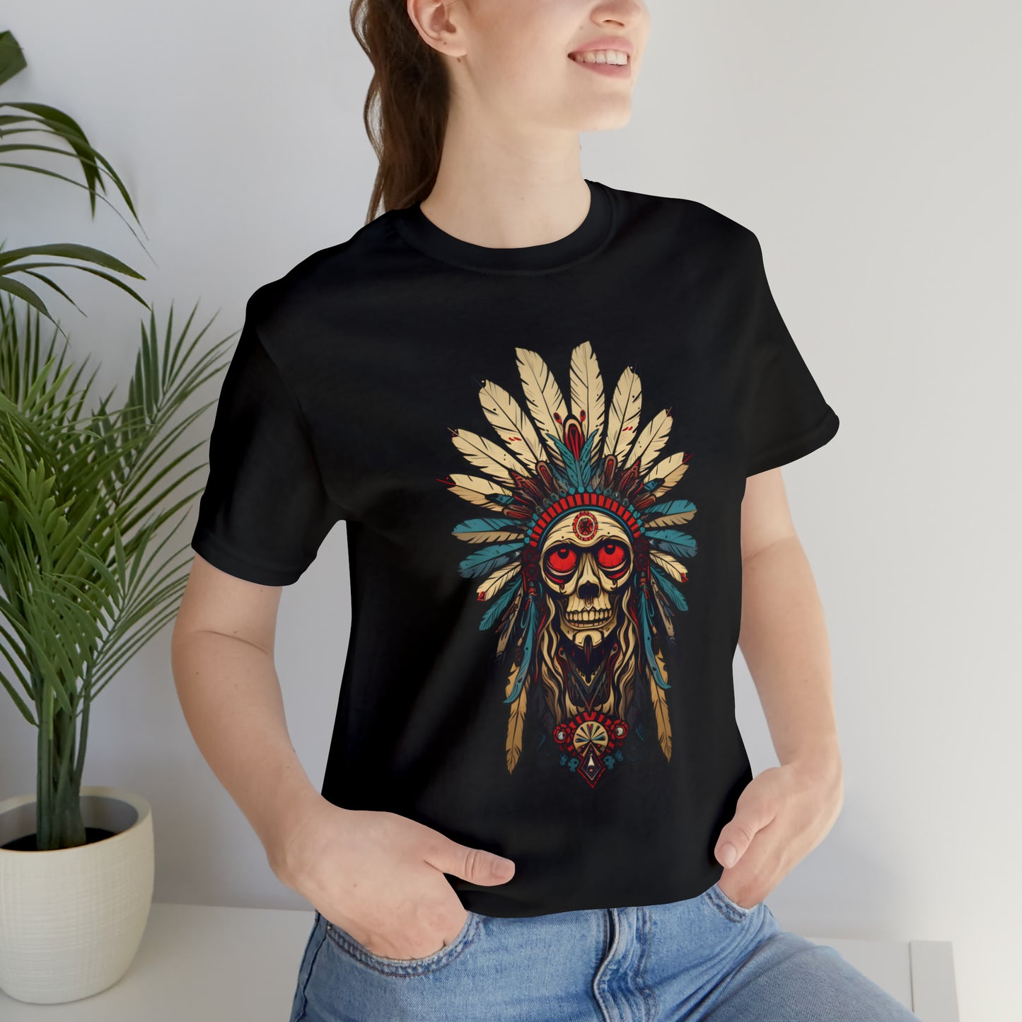 Spirits of Apache collection: Apache skull with feathers