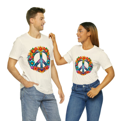 SAY NO TO WAR COLLECTION: Peace and Love symbol in fowers