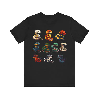 Ten Color Snakes T-shirt Desing