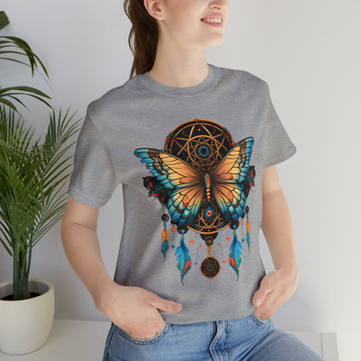 Amazing insects collection: A dark dreamcatcher with a butterfly