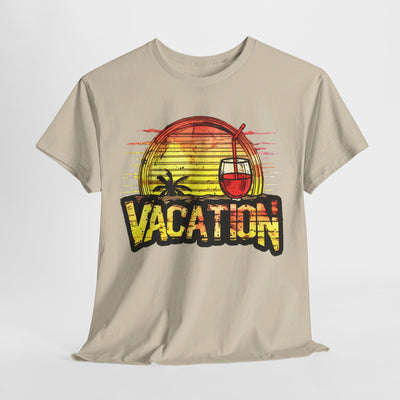 Sunset Vacation Cocktails Pleasures T-Shirt – Sip, Relax, and Unwind