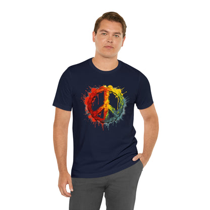 SAY NO TO WAR COLLECTION: Peace and love sign in color