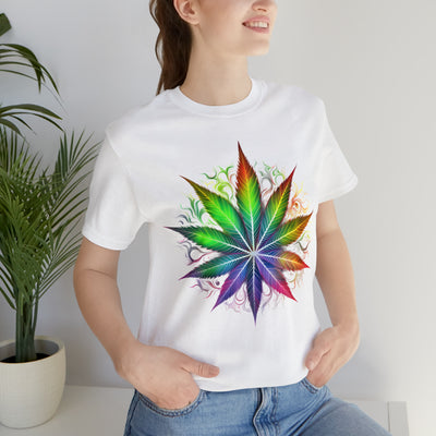 Cannabis art collection: Colorful cannabis leaf