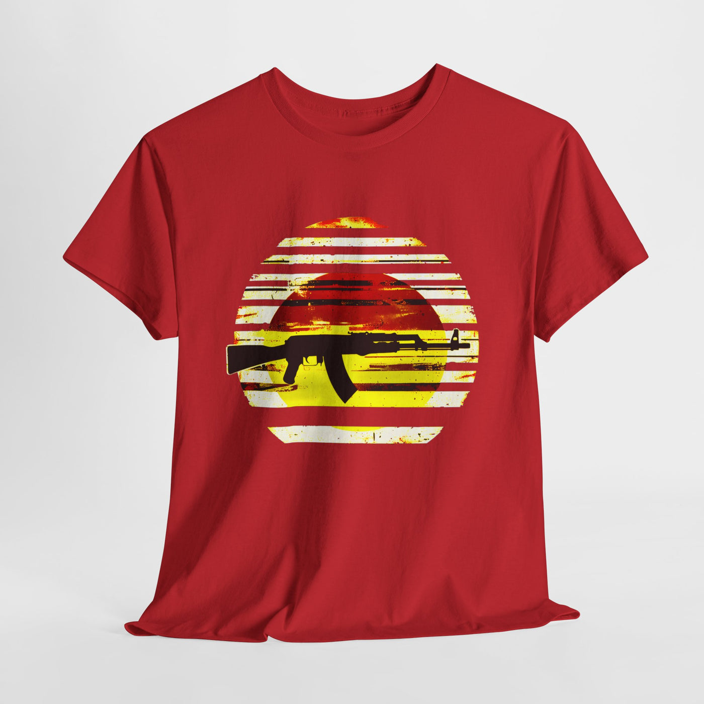 Bright AK-47 Sunset T-shirt design