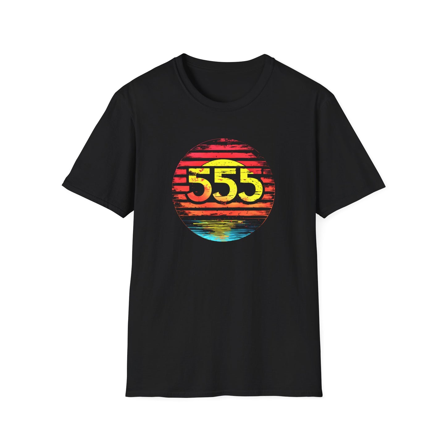 Lucky "555" Number T-shirt design