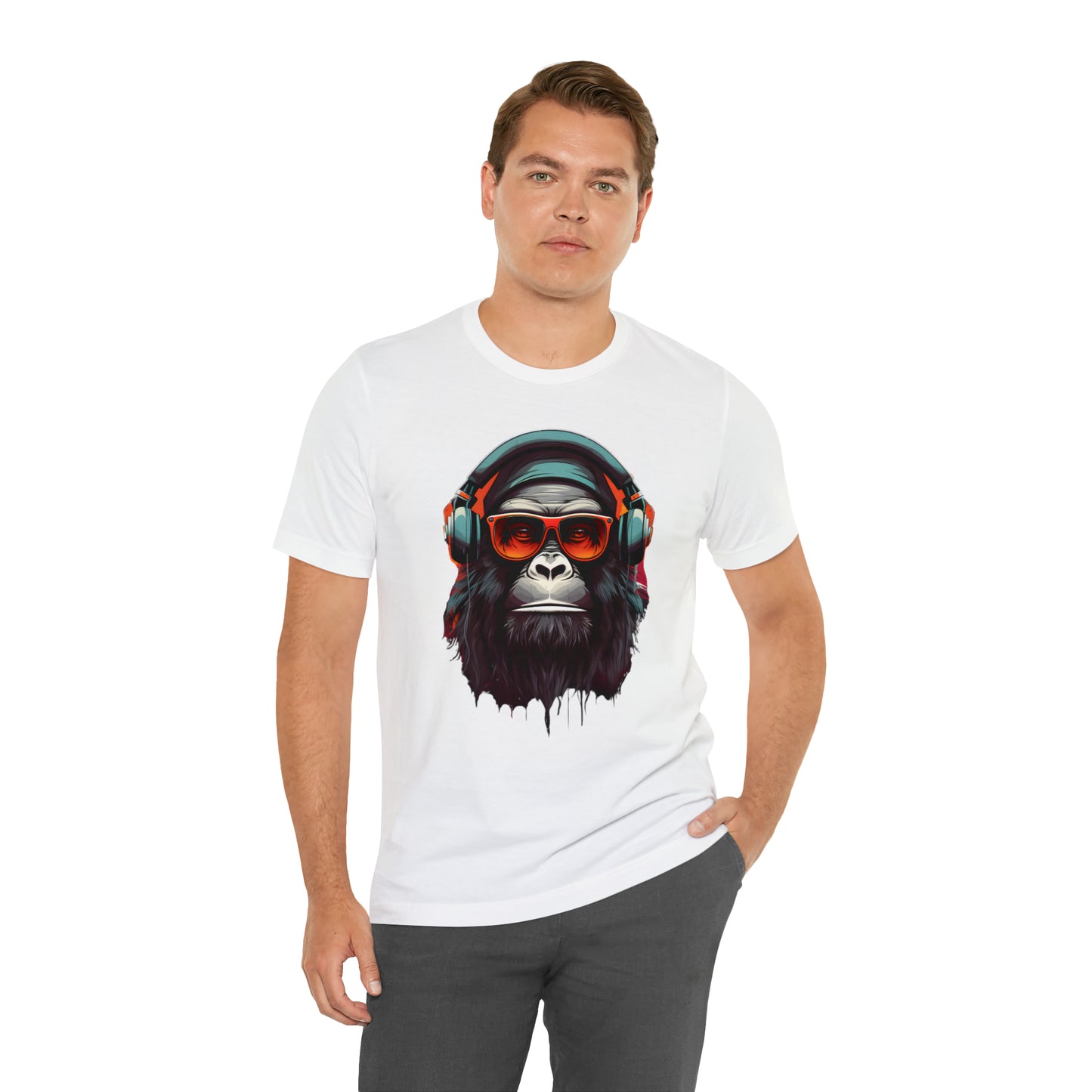 Apes design collection: Funky Gorilla in headphones