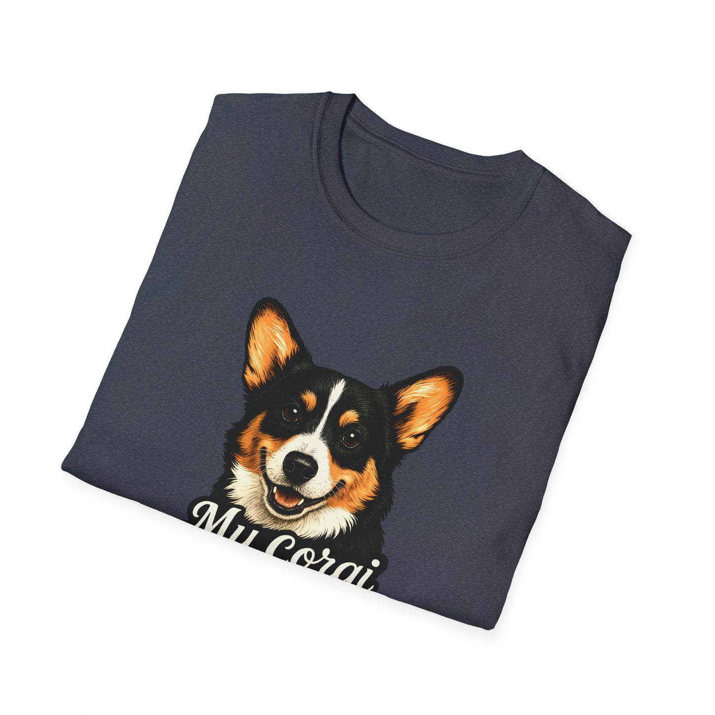 Corgi Lover T-Shirt - My Corgi Thinks I'm Great, Cute Dog Tee, Pet Owner Gift, Animal Lover Apparel, Funny Dog Shirt