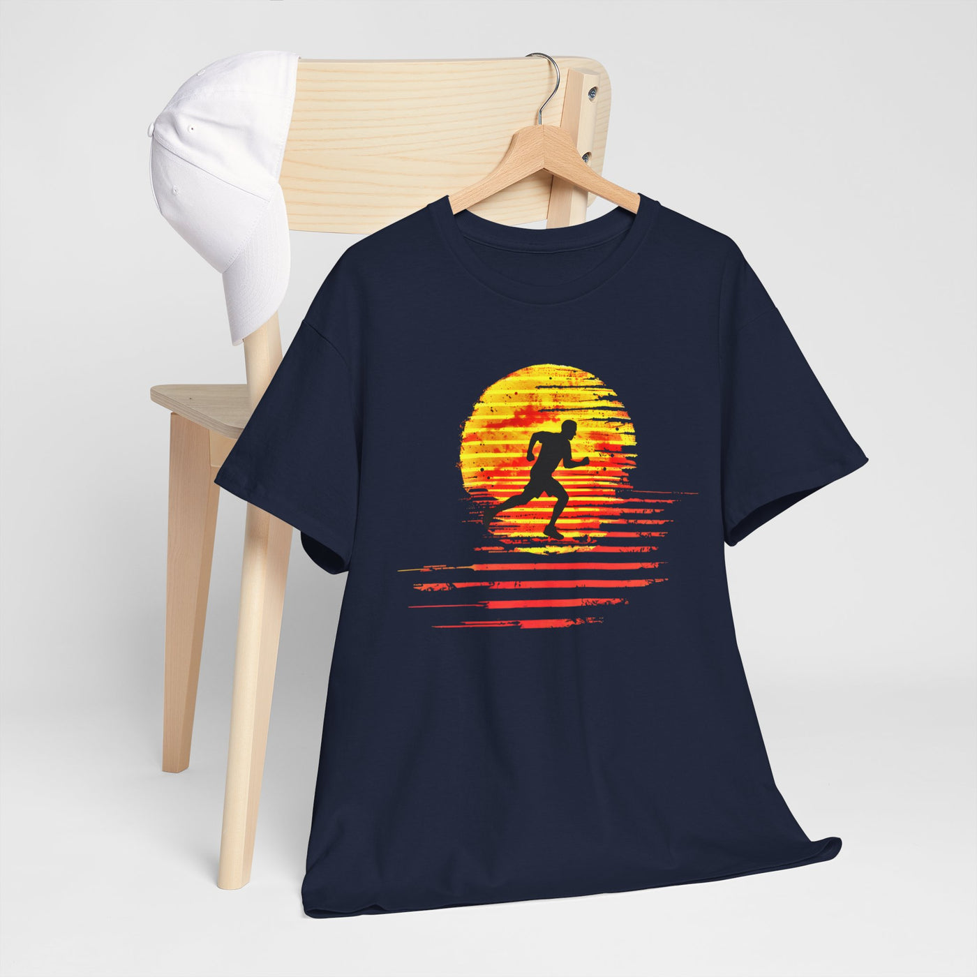 Sunset Running Man T-shirt design