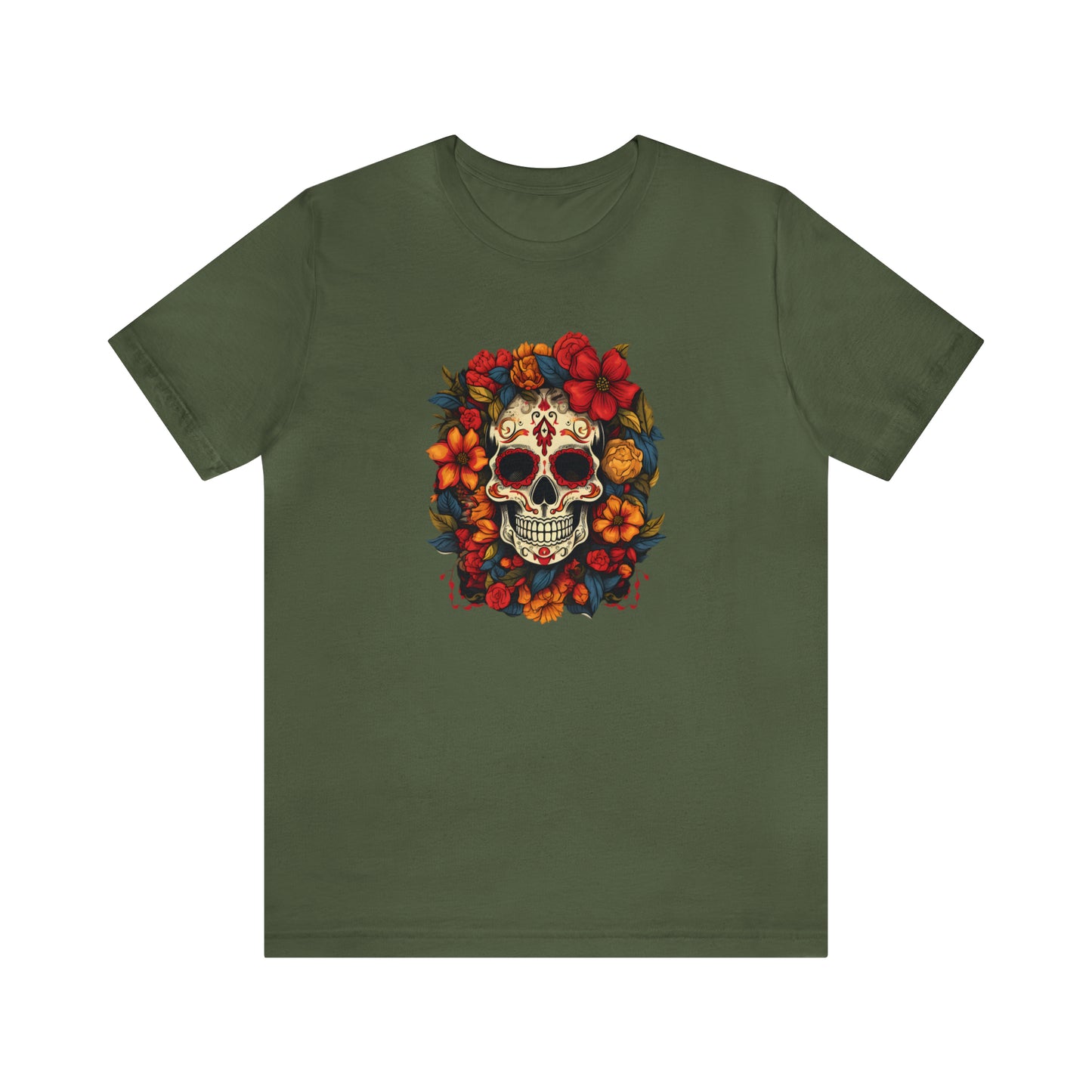 Skulls collection: Mexican skull in flowers