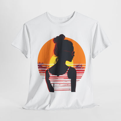 Sunset Beach Silhouette T-shirt design