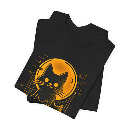 Three Cats Under the Moon T-shirt design