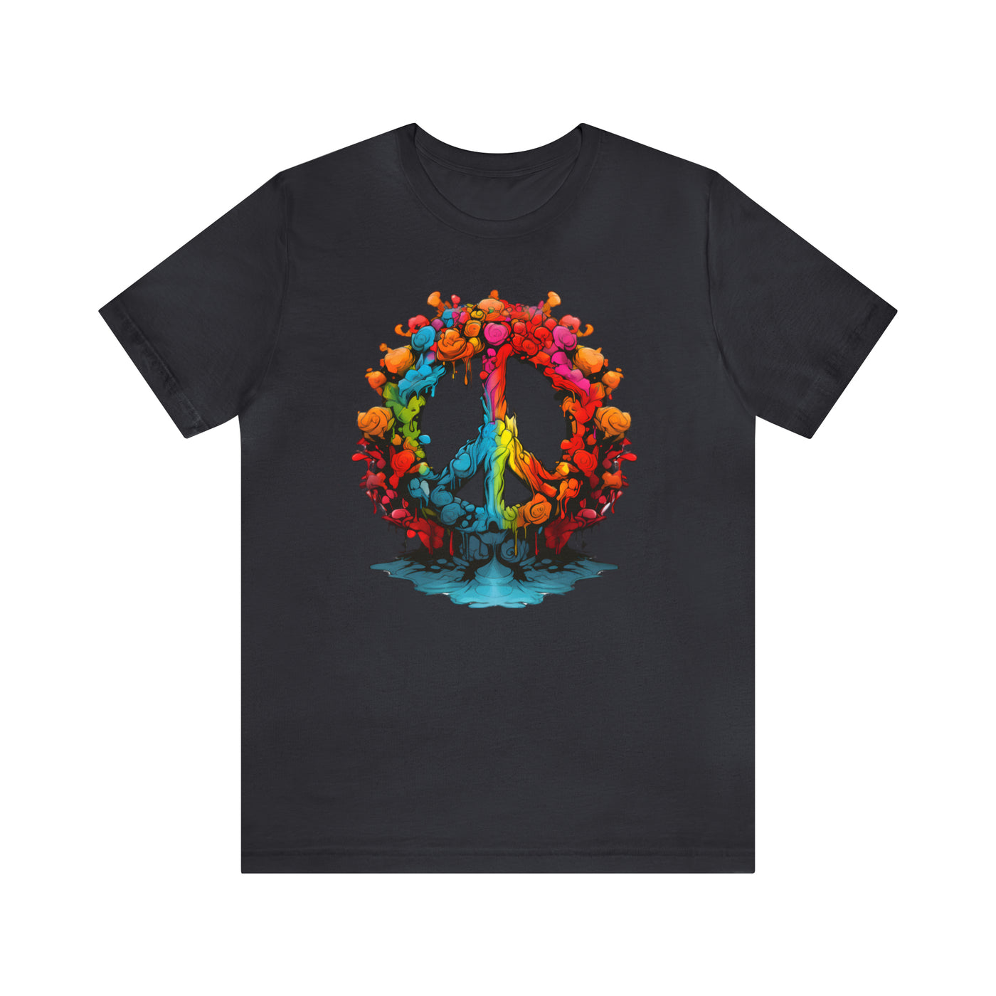 SAY NO TO WAR COLLECTION: PEACE AND LOVE SIGN IN BRIGHT COLORS