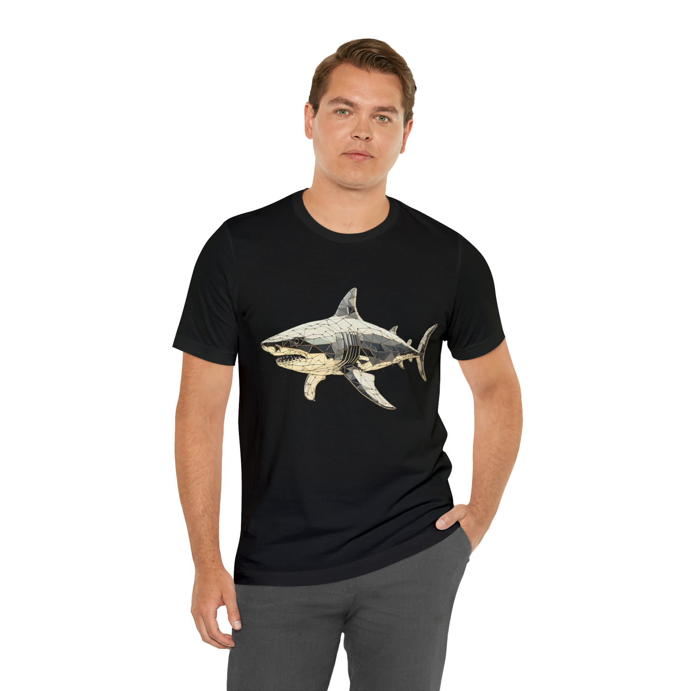 Fishy art collection: Shark triangulation design