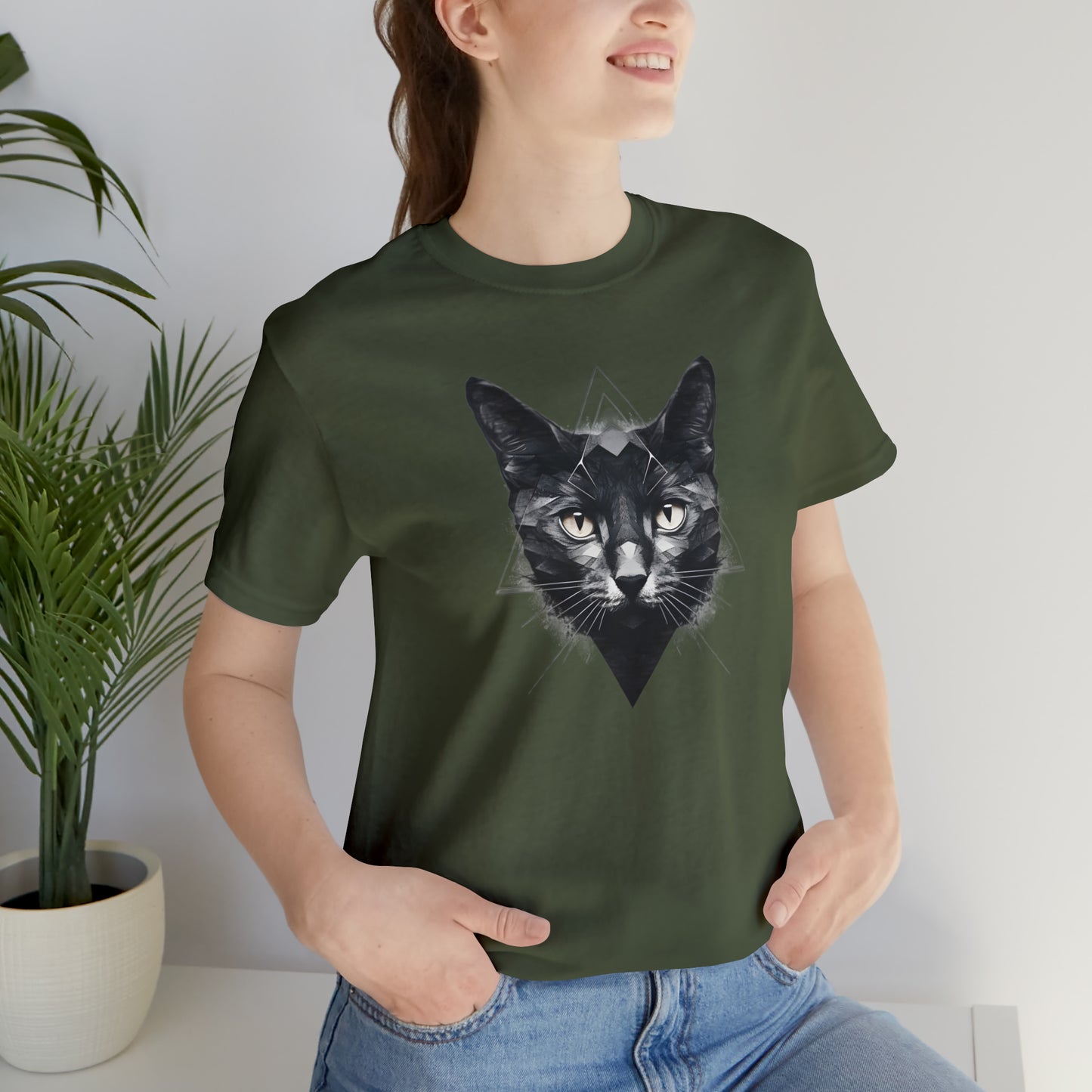 Beloved cats collection: Black Cat in a Triangle