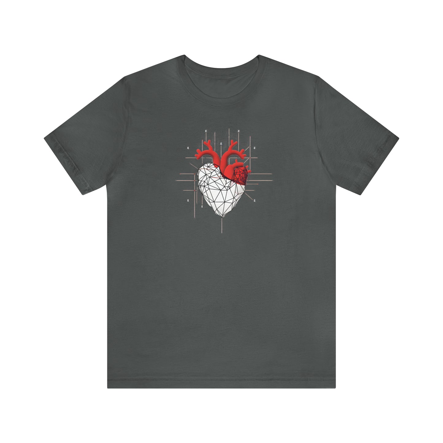 Hearts collection: Line Art Heart Triangular Design