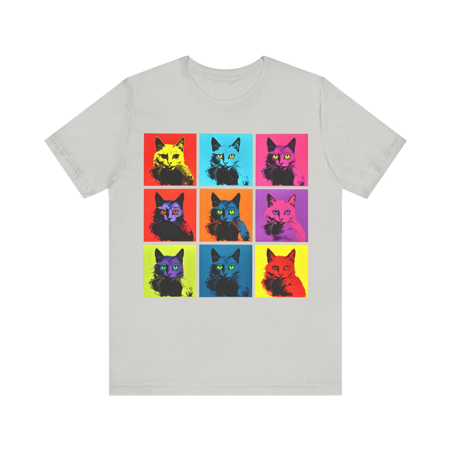 9 Andrew Warhol Style Cats T-shirt design