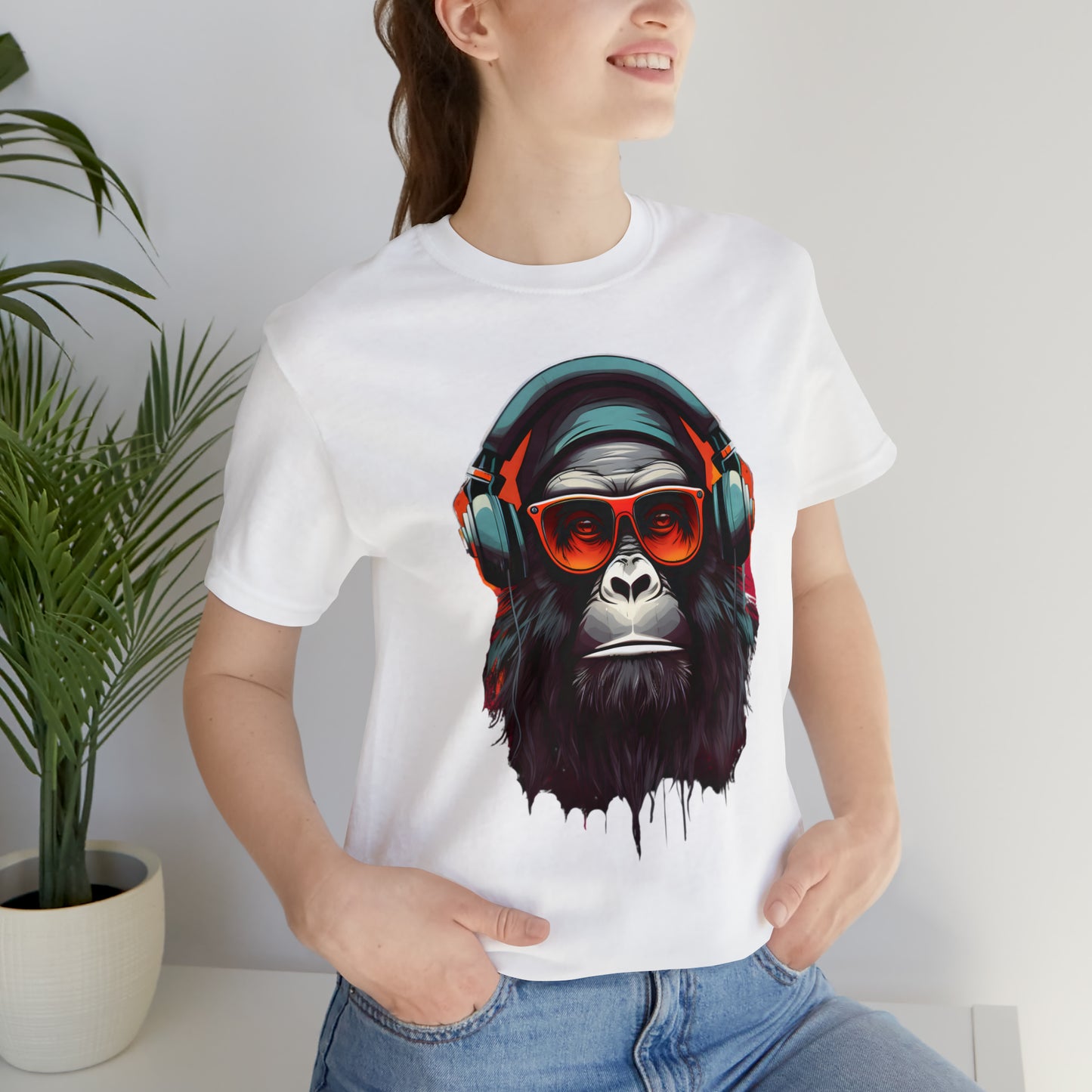 Apes design collection: Funky Gorilla in headphones