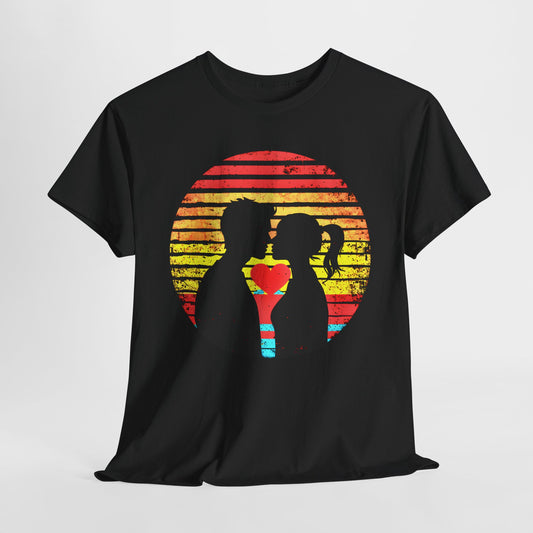 First Kiss Sunset T-shirt design