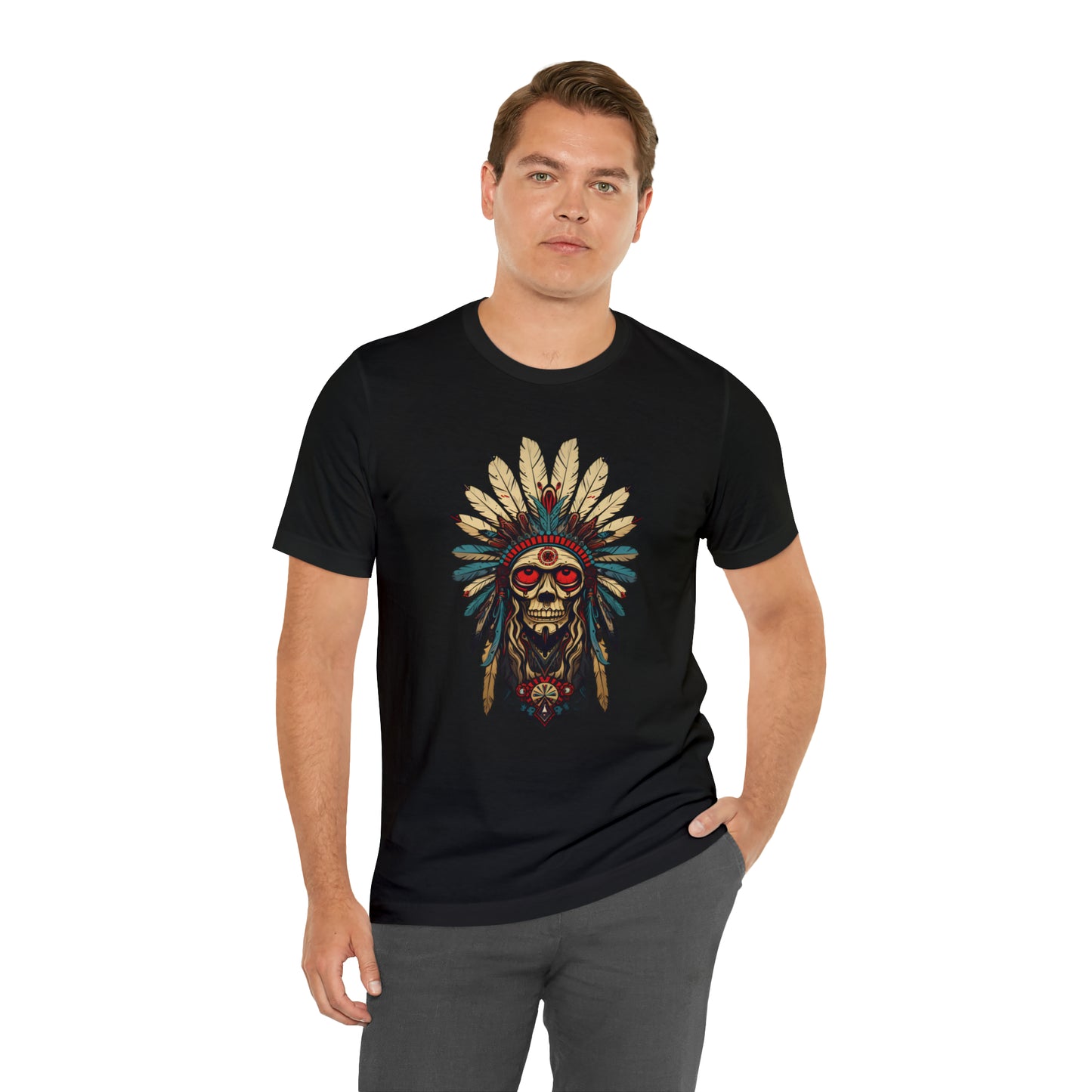 Spirits of Apache collection: Apache skull with feathers