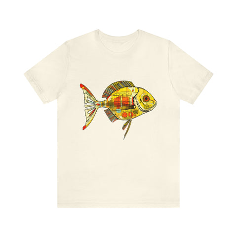 Fishy art collection: Graphic representation of a yellow fish.