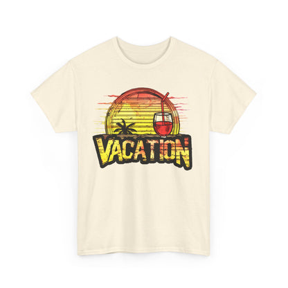 Sunset Vacation Cocktails Pleasures T-Shirt – Sip, Relax, and Unwind