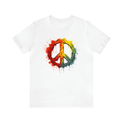 SAY NO TO WAR COLLECTION: Peace and love sign in color