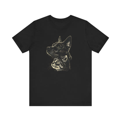 Cat and Dog T-shirt design