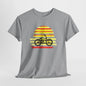 Striped BMX Bike Sunset T-shirt design