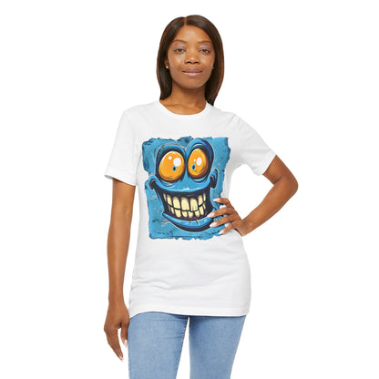 Blue Smiley Funny T-shirt design