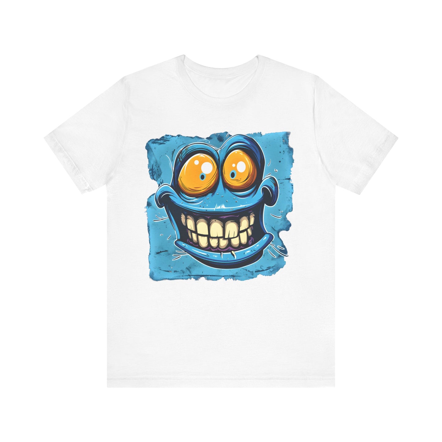 Blue Smiley Funny T-shirt design